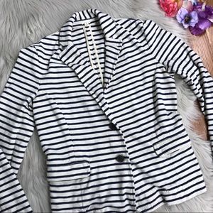 J Crew Maritime Stripe Blazer